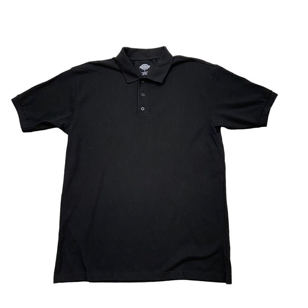 New without Tags Mens Dickies Brand Black Short Sleeved Polo Shirt Size Large